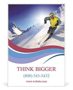 Crazy Ski Ride Ad Template