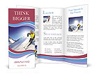 Crazy Ski Ride Brochure Template