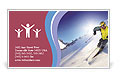 Crazy Ski Ride Business Card Template