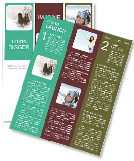 Winter Sleigh Ride Newsletter Template