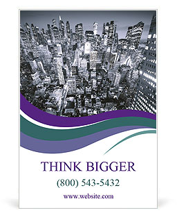 New York Aerial View Ad Template