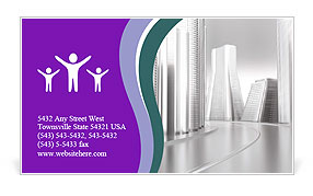 Futuristic Road Business Card Template