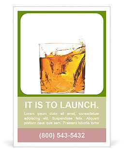 Drink Whiskey Ad Template