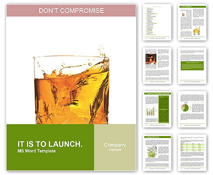 Drink Whiskey Word Template