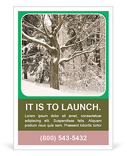 Frozen Tree Ad Template