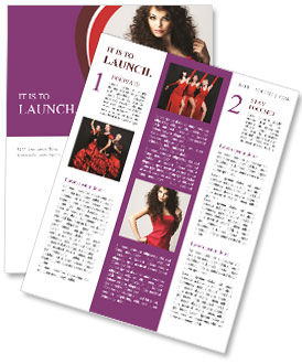 Red Dress for Beautiful Lady Newsletter Template