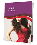 Red Dress for Beautiful Lady Presentation Folder
