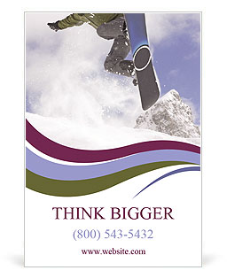 Fearless Snowboarder Ad Template