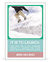 Snowboarding School Ad Template