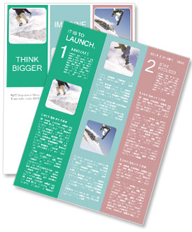 Snowboarding School Newsletter Template