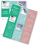 Snowboarding School Newsletter Template