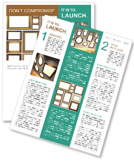 Antique Photo Frame Newsletter Template