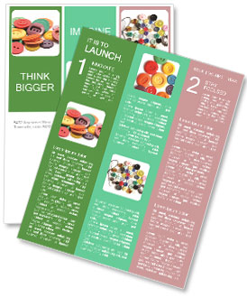 カラーボタンによる装飾 ニュースレター