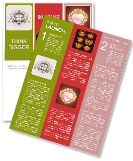 Icon with Medieval Sield Symbol Newsletter Template