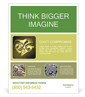 3D Heart Mechanism Poster Template