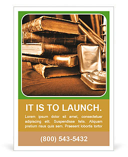 Old Library Ad Template