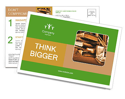 Old Library Postcard Template