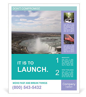 Impressive Niagara Falls Poster Template