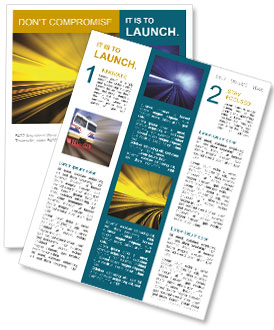 Abstract Yellow Tunnel Newsletter Template