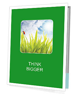 Ladybug on Green Grass Presentation Folder