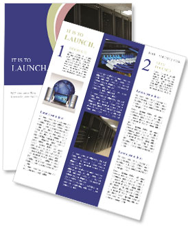 Technician in Computer Room Newsletter Template