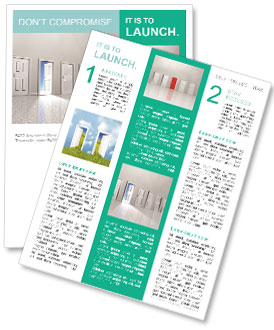 White Doors in the Hall Newsletter Template