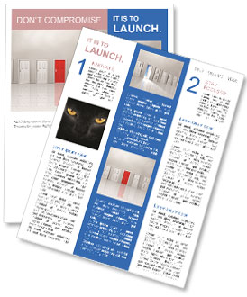 White and Red Doors in the Hall Newsletter Template