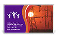 Electricity Pylons Business Card Template