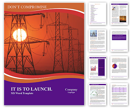 Electricity Pylons Word Template