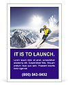 Professional Skier Ad Template