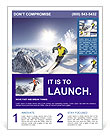 Professional Skier Flyer Template