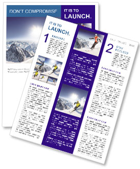 Professional Skier Newsletter Template