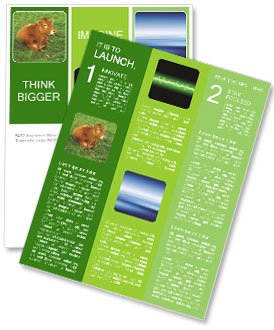 Cow Lying on Green Grass Newsletter Template