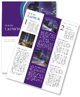 Night City View Newsletter Template