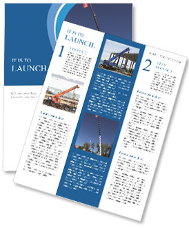 Elevating Crane on Mechanical Plant Newsletter Template