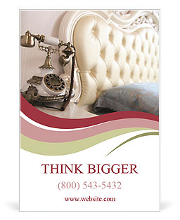 Luxury White Bedroom Ad Template