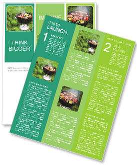 Grill Meat Outdoors Newsletter Template