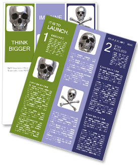 Silver Skull Model Newsletter Template