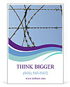 Protective Barbed Wire in the Prison Ad Template