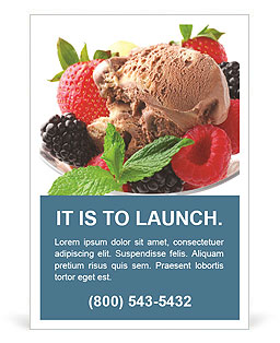 Best Refreshing Dessert Ad Template