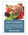 Best Refreshing Dessert Ad Template