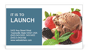 Best Refreshing Dessert Business Card Template