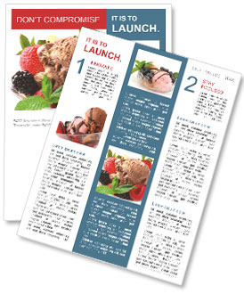 Best Refreshing Dessert Newsletter Template