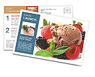 Best Refreshing Dessert Postcard Template