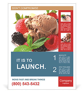 Best Refreshing Dessert Poster Template