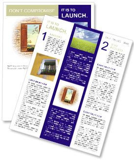 Window Painting Newsletter Template