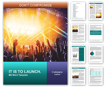 Music Concert at Nightclub Word Template