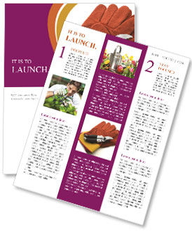 Garden Equipment Newsletter Template