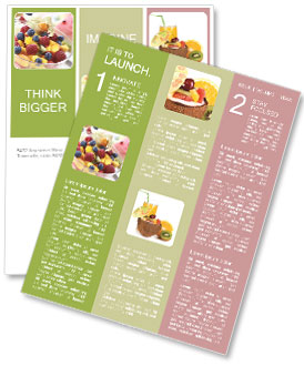 Summer Fruit Salad Newsletter Template