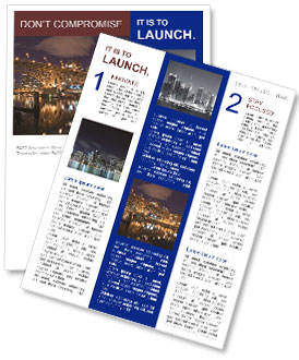 Vancouver City at Night Newsletter Template